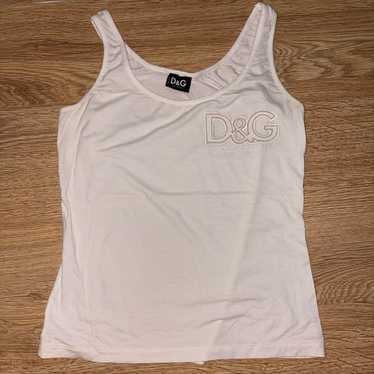archive　DOLCE&GABBANA　デカロゴプリントタンクトップ　y2k archive DOLCE&GABBANA デカロゴプリントタンクトップ y2k