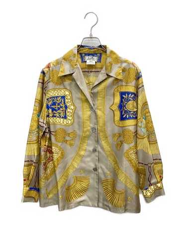 【HERMES】1990s All Pattern Silk L/S Shirt HERMES】1990s All Pattern Silk L/S Shirt