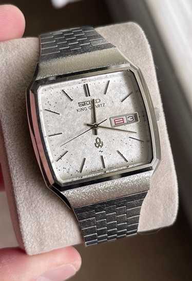 599 SEIKO 時計　キングクォーツ　デイデイト　メンズ　ヴィンテージ　白 楽天市場】SEIKO(セイコー） キングクォーツ デイデイト 4823