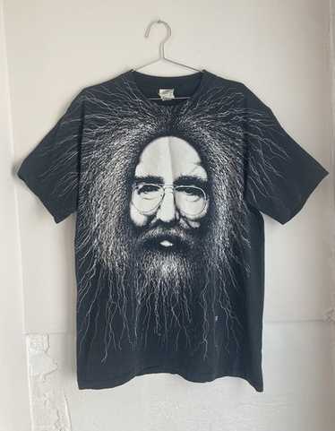 jerry garcia 90s vintage Tシャツ 1993 JERRY GARCIA Tshirt 1993 Rare All over Hand Face by