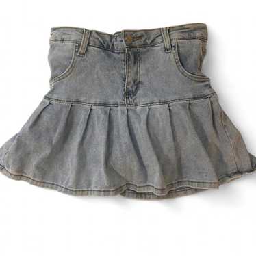 スカート Liz ribbon mini skirt gray Liz ribbon mini skirt gray