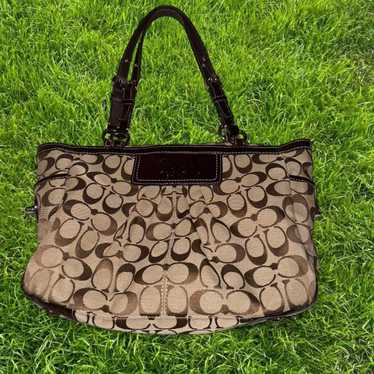 極美品✨vintage coach old bag TOTO brown Vintage Classic Logo Coach Handbag | eBay