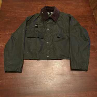ジャケット・アウター BARBOUR SPEY JACKET WAX SAGE size M Barbour Spey Wax Jacket Sage