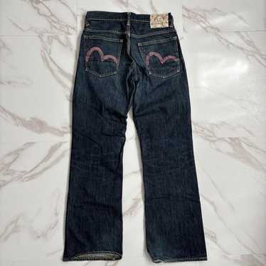 EVISU DONNA ピンクカモメ W27 デニム セルビッチ 美品 希少 EVISU DONNA ピンクカモメ W26 デニム セルビッチ