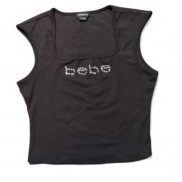 Bebe rhinestone tank top - Gem