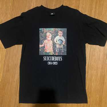 $uicideboy$ ツアーTシャツ G59 Recordsスーサイドボーイズ Grey Five Nine Headlines $uicideboy$ Tee Shirt - Black Small