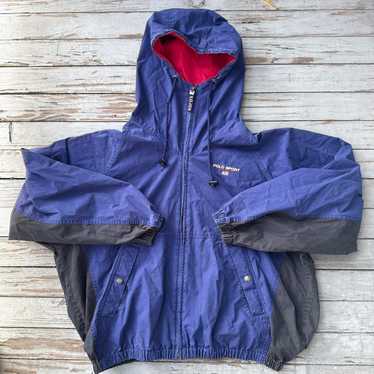 ジャケット・アウター 90s POLO SPORTS windbreaker tech y2k Vtg Polo Sport Jacket Mens M Yellow RL67 Windbreaker Hooded