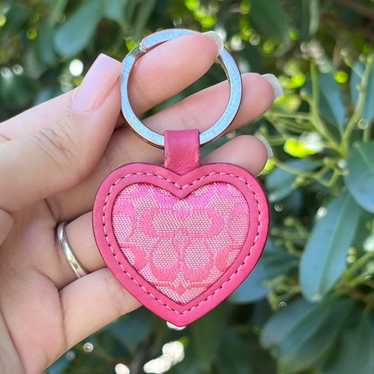 Coach heart leather keychain - Gem