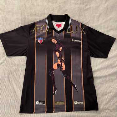 ウェア supreme Aeon Flux Soccer Jersey Supreme Aeon Flux Soccer Jersey Black Men's - SS22 - US