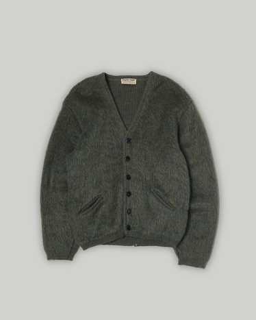 ドスペ 美品 vintage 50s 60s mohair cardigan Vintage 60s Mohair Cardigan Sweater Zip Grunge Fuzzy Men's