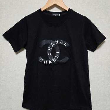 ◎CHANEL PARIS　ヴィンテージ　 ロゴ Tシャツ　黒 CHANEL PARIS logo black long sleeve T-shirt F/S from Japan