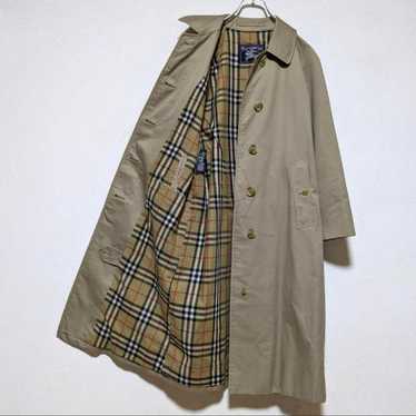 80's【Burberrys Black Trench Coat】 80s burberry trench coat - Gem