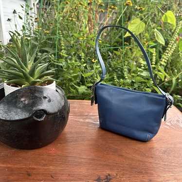 バッグ vintage coach Soho Hobo hand bag navy Vintage Coach 8A16 Navy Suede & Leather Large Soho Hobo Bag