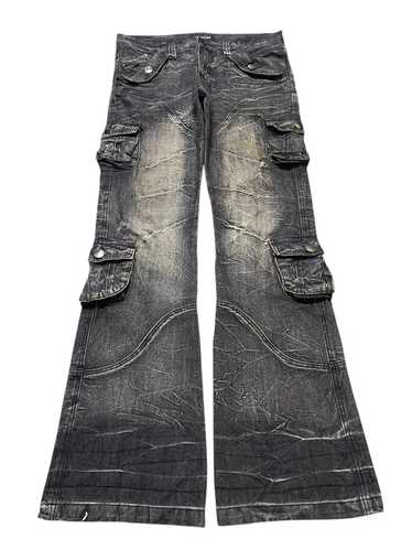 00s japanese label flare cargo denim デニム 00s japanese label cargo flare denim デニム - メルカリ