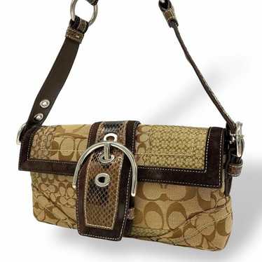 バッグ Coach Patchwork One Shoulder Bag COACH Hobo One Shoulder Bag Patchwork Signature Canvas