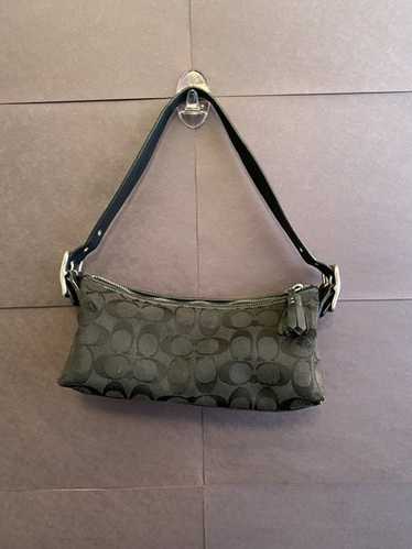 バッグ Vtg Coach Hamptons Demi Baguette Bag y2k Coach Y2K Blue Hamptons Demi Baguette Shoulder Bag | eBay
