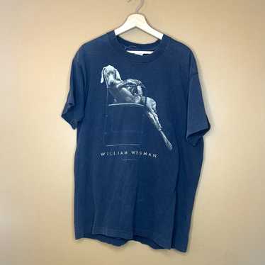 1980's WILLIAM WEGMAN アート プリント Tシャツ tee 1980´s WILLIAM WEGMAN アート プリント Tシャツ tee
