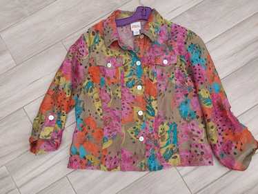 Ruby Rd. Favs Multi-color Roll Tab Sleeve Button … - image 1