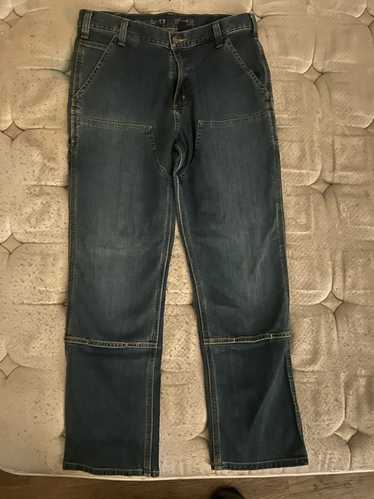 【CARHARTT】DOUBLE KNEE DENIM JEANS Carhartt Denim Double Knee Pants - Black Stone Washed | Flatspot