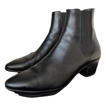 靴 CELINE JACNO BOOTS 39 CELINE Jacno Calfskin Leather Chelsea Boots in Caramel Size