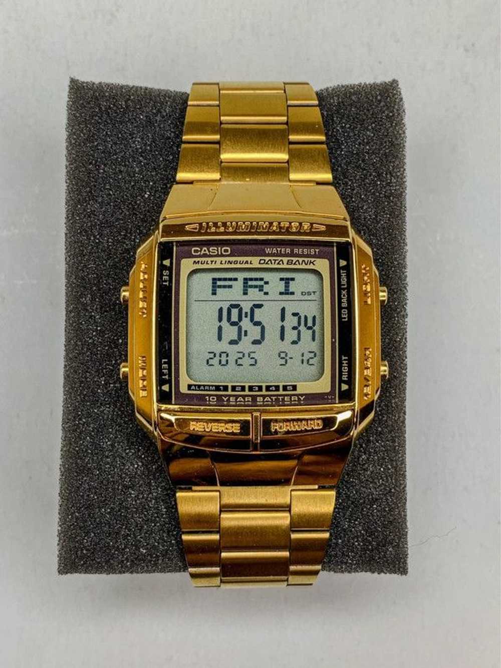 Casio Casio DB 360 Gold Data Bank Digital Watch w… - image 2