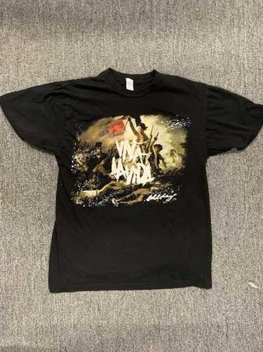 COLDPLAY VIVA LA VIDA Tシャツ 2008 Coldplay#Viva La Vida Black T-shirt Reprint Vintage Unisex