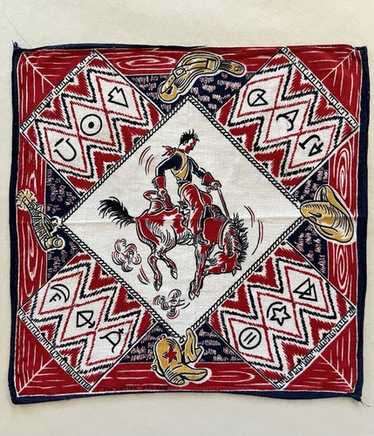 ▪️40’s【COWBOY】 VINTAGE BANDANA BN200-Vintage-Western-Bandana.