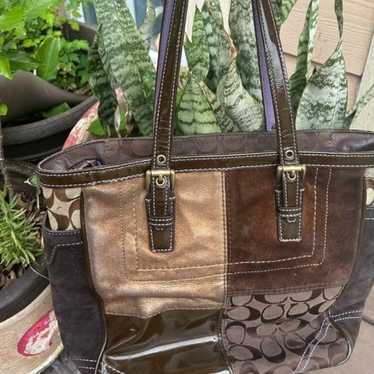 Coach Patchwork Tote - Gem