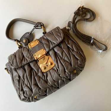 バッグ 2000s MIU MIU 2WAY SHOULDER BAG HAND BAG Miu Miu 2 Way Hand Bag Leather Shoulder Bag - OeD Vintage