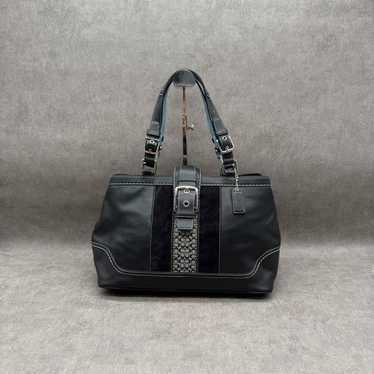 バッグ Coach Soho Signature Shoulder Bag suede coach-f10926-beige-brown-suede