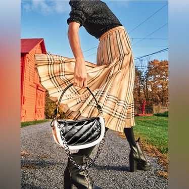 Pleated wool midi skirt burberry - Gem