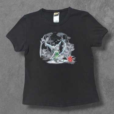 vintage Disney Tシャツ Tinkerbell Vintage Disney's Tinkerbell Neon Tink Size XXL 2XL Tee T