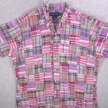 ポロラルフローレン 半袖シャツ ANDY CAMP パープル XL ポロラルフローレン 半袖シャツ ANDY CAMP パープル XL