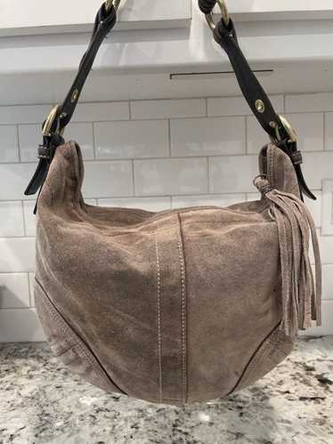 バッグ COACH Signature Hobo Shoulder Bag fringe Coach Off White Leather Nomad Fringe Hobo Coach | TLC