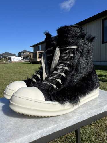 Rick Owens FW22 Cargobasket black fur Rick Owens Cargobasket