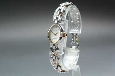 Seiko Exceline 1F20‑6B60 シルバー ゴールド Seiko Exceline Diamond 1F20-6B60 Vintage Women's Watch in