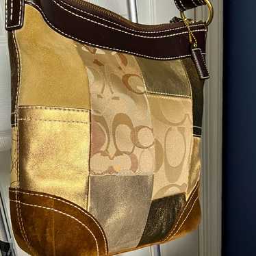 バッグ Coach Patchwork Signature shoulderbag405 Coach Patchwork Signature C Mini Hobo Bag – Rediscover Vintage