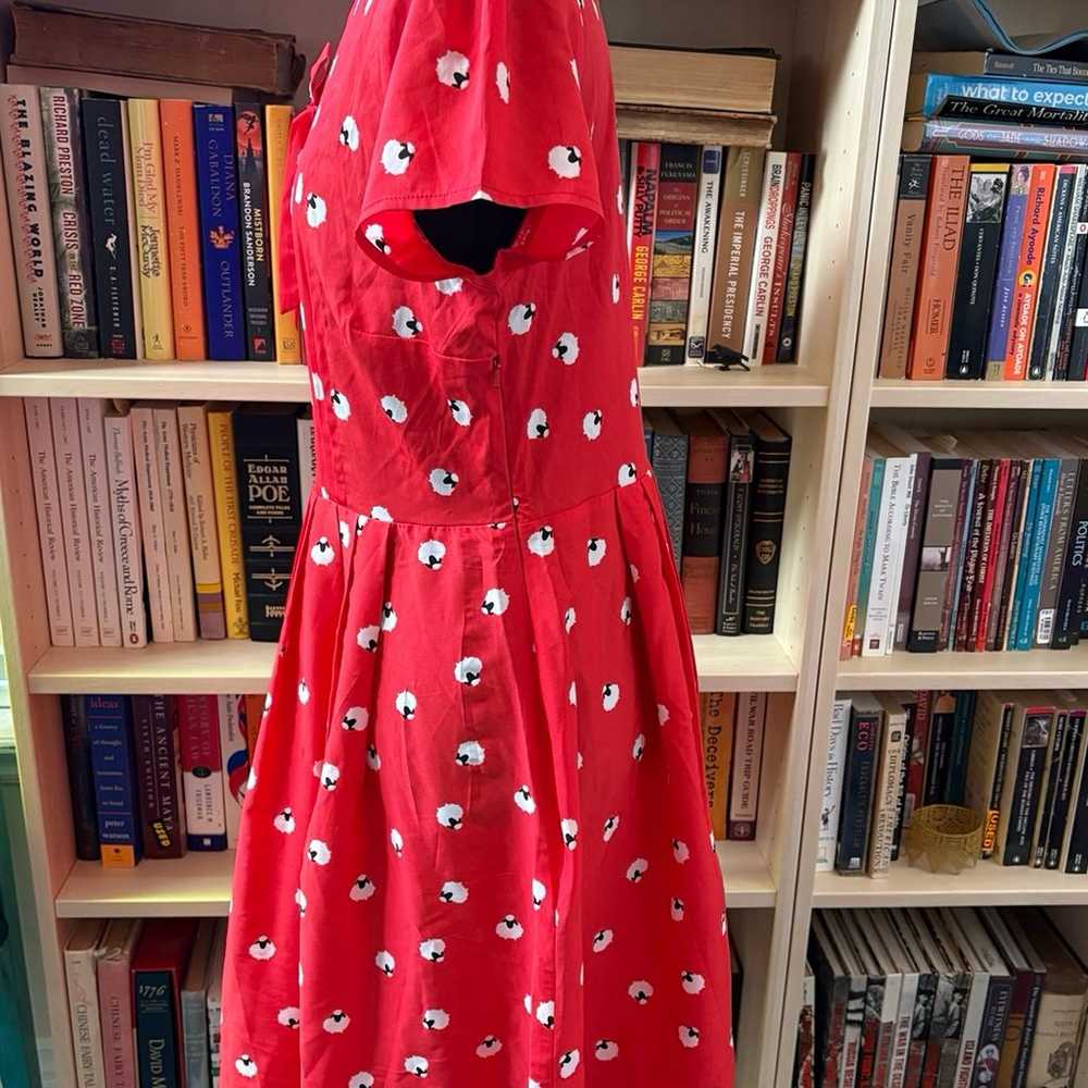 ModCloth Fervour Sheep Print Exploratory A-line S… - image 7