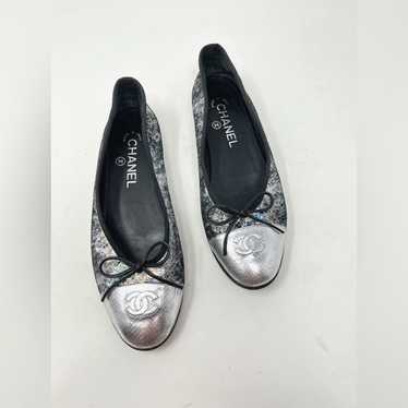 Chanel ballet flat silver - Gem