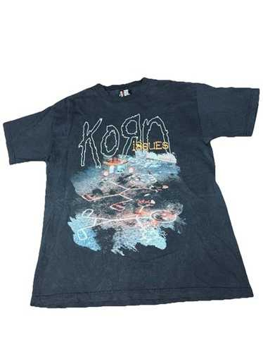 90S USA GIANT KORN オフィシャル ピギーバックガール Tシャツ Vintage 90s GIANT Label KORN Band Tour Promo Rock Metal