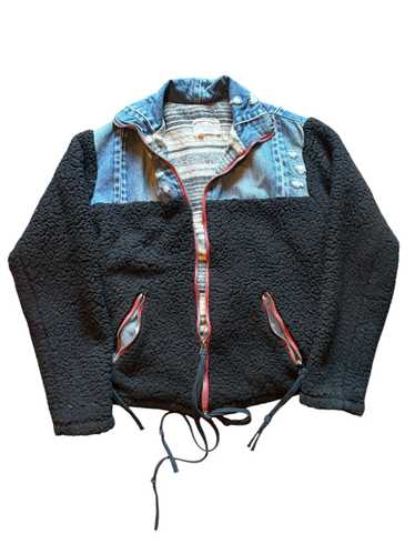 Greg Lauren GL フリースパッチデニムジャケット Greg Lauren GL フリースパッチデニムジャケット GREG LAUREN