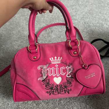 Juicy Couture ピンク マザーズバッグ　美品 Juicy Couture MISS JUICY Weekender Bag With Card Case