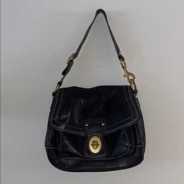 COACH コーチ Legacy レガシー 65th No.165 Coach 65th Anniversary Legacy Satchel Handbag Black Leather