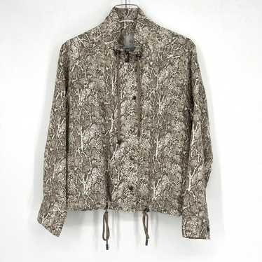 Rails Jacket Womens M Snake Print Utility Brown G… - image 1