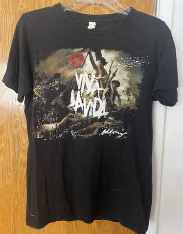 COLDPLAY VIVA LA VIDA Tシャツ 2008 Y2K Coldplay Shirt Viva La Vida Tour 2008 Britpop Band Men's
