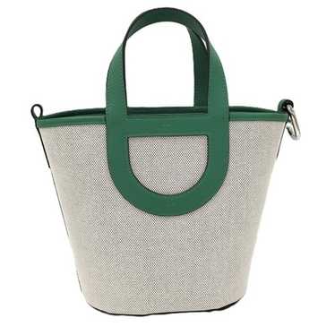 HERMES Tote Bag in the Loop 18 Toile H Swift Canv… - image 1