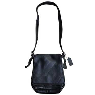 バッグ Vintage Coach Legacy Pocket Shoulder Bag Vintage Coach Legacy Small Pocket Zip Bag 9136 Black Leather