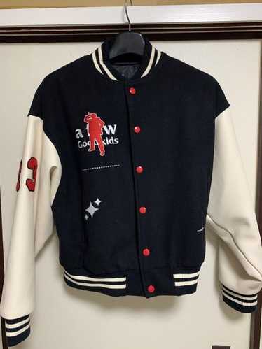 a few good kids AFGK CEO JACKET スタジャン M Off White/Black A Few Good Kids CEO Varsity Jacket - Jackets