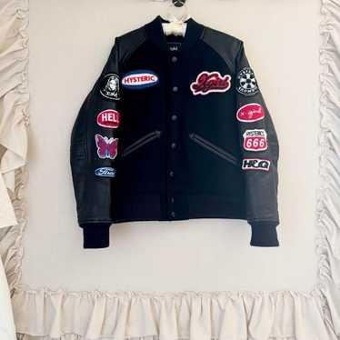 ジャケット・アウター Hysteric Glamour Design jacket Y2K studs Hysteric Glamour Patched Black Varsity Jacket 2000's