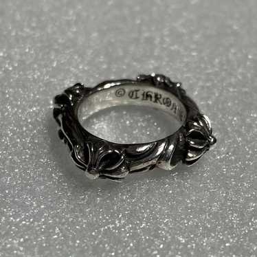 【希少】Chrome Hearts SBT BAND RING SLV925 CHROME HEARTS SBT band ring Ring – kingram-japan